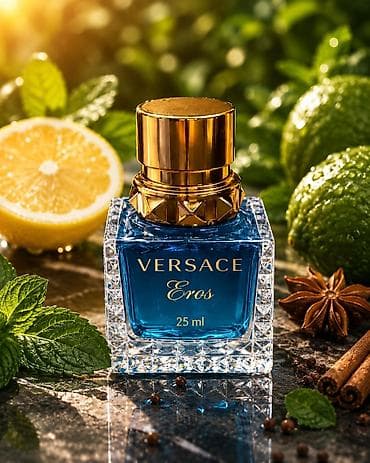 kişi kaşloku: Versace Eros – 25 ml - Növ: kişi üçün ətir (EDT/EDP təqdimatı brendin — 1
