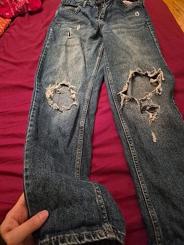 cins paltar: Dəri rəngi: klassik mavi Material: qalın denim (pambıq qarışımı) — 1