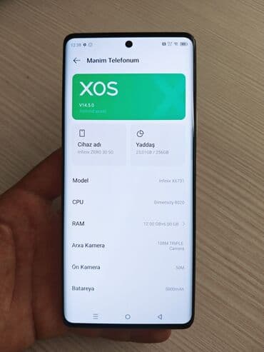 redmi note 14 5g qiymeti: İnfinix zero 30 5g 18 ram 256 gb yaddaş Ekran satilib batareya — 1