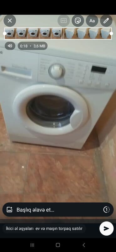 Paltaryuyan maşın LG, 6 kq, Yeni, Pulsuz çatdırılma
