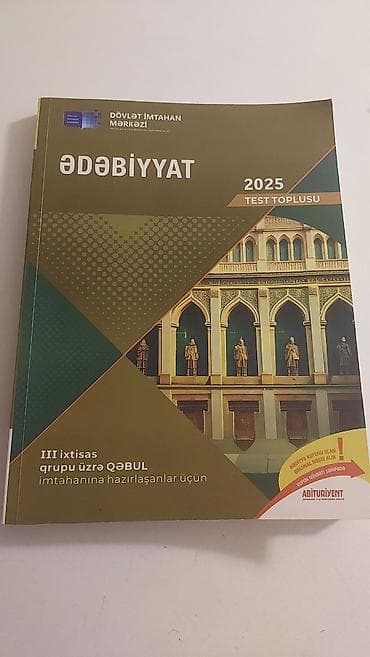 tarix test toplu: Məhsul: “Ədəbiyyat 2025 – Test Toplusu” Nəşriyyat/İnstitut: Dövlət — 1