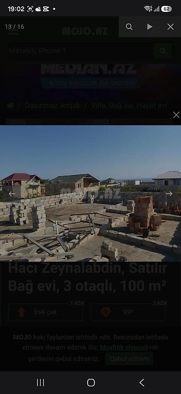 bag evlerinde: Zeynalabdin Tağıyev, 100 kv. m, 3 otaqlı, Hovuzsuz, Su — 10