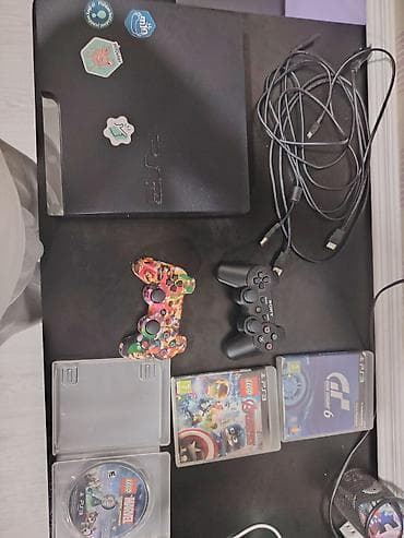 playstation 3 almaq: PS3 oyun konsolu dəsti yaxşı vəziyyətdədir Komplekt: - Sony — 1