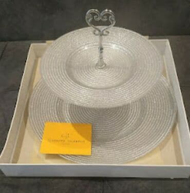 vesiqe qablari: Обеденный набор, цвет - Серебристый, Стекло, 6 персон, Германия — 2