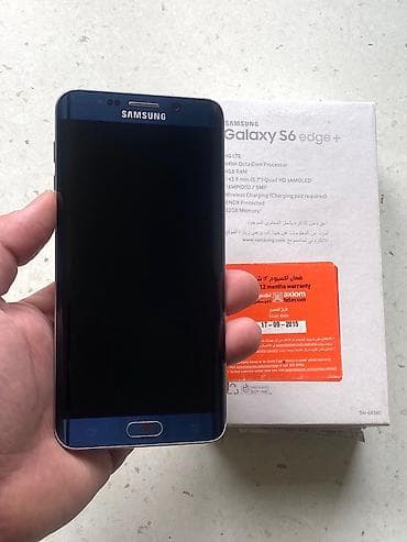 Samsung Galaxy S6 Edge Plus, 32 GB, rəng - Göy, Barmaq izi