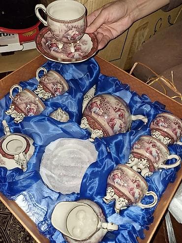 versace servis: Çay dəsti, rəng - Qızılı, Farfor — 1