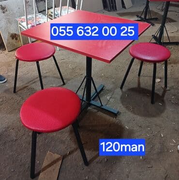 yigilib acilan stollar: Qonaq masası, Açılmayan, MDF, Kvadrat masa — 3