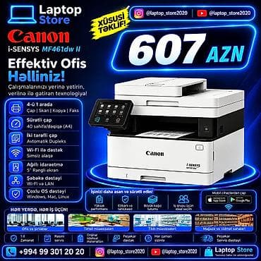 printer canon mf3010: 🖨️ Canon i-SENSYS MF461dw II – Cəmi 575 AZN! 💼 Ofisiniz üçün sürətli — 1