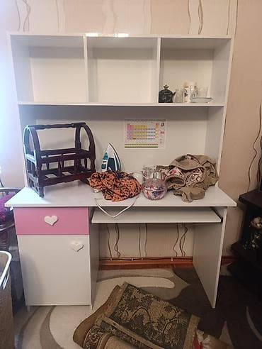 istolar: Oğlan və qız üçün, Siyirməli, Yazı masası, Stulsuz — 1