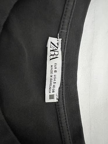 ZARA qadın t-shirt - Model: qısa kəsimli (crop), qısa qollu - Rəng — 3