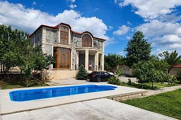 Günlük kirayə verilir İsmayıllı rayon Talistan kendi Hovuzlu bağ evi — 1