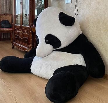 oyun sekilleri: Nəhəng panda plyuş. Olcusu 110 sm Qonaq otağında, yataq otağında və ya — 1