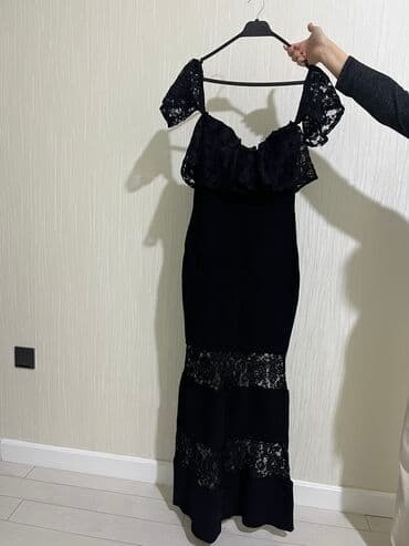 kişi ucun klassik qara kostyum: Ziyafət donu, Maksi, S — 2