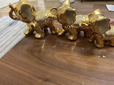 Хозтовары: Фигура, Керамика, цвет - Золотой — 1