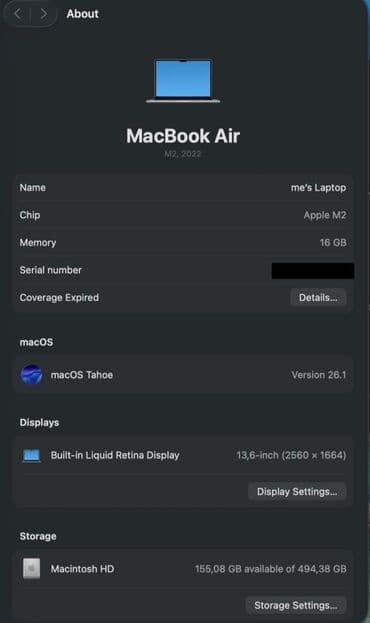 Masaüstü kompüterlər və iş stansiyaları: Salam Whatsappa yazin 0508005607. Apple MacBook Air (M2, 2022) — 2