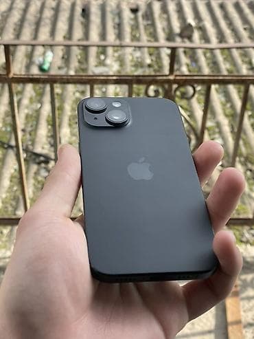 şur mikrafon: IPhone 15, 128 GB, Qara, Face ID — 1