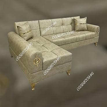 Угловой диван, Для гостиной, Ткань, С подъемным механизмом, Раскладной, Книжка — 1