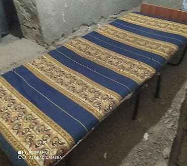 ev mebeleri: Portativ çarpayı – açılıb-yığılan model - Metal karkas: möhkəm, sabit — 4