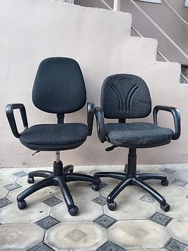 2el mebeler: Təkərli, Qolları tənzimlənmir, Parça — 1