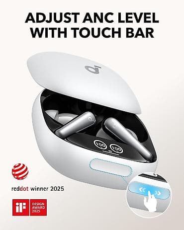 simsiz qulaqcıq: Yeni Simsiz (Bluetooth) Qulaqcıqlar, Anker, rəng - Ağ — 2
