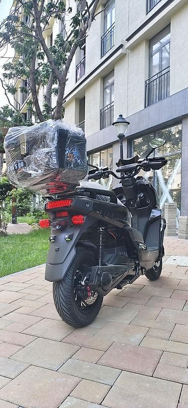 Motonəqliyyat: Şəhər və kuryer istifadəsi üçün çoxfunksiyalı skuter - Güclü LED — 5