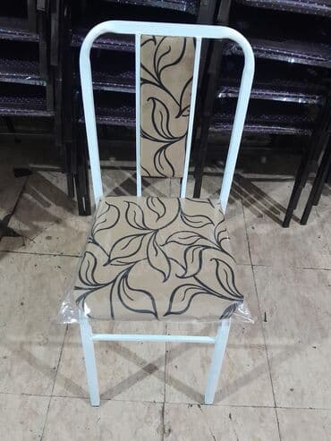 balkon ucun stol stullar: Qonaq otağı üçün, Yeni, Qatlanmayan, rəng - Ağ Stul — 2