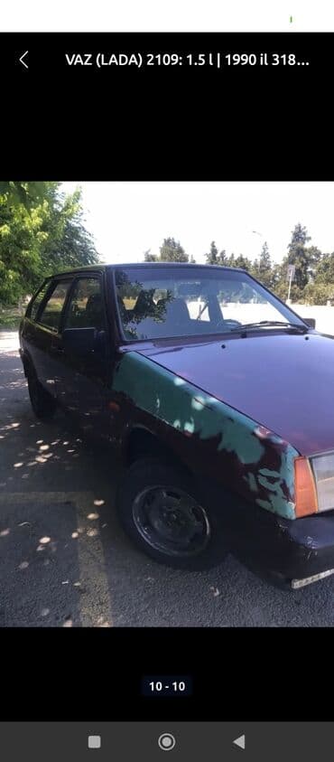 xezer avtomobil qiymetleri: VAZ (LADA) 2109: 1.5 l | 1990 il Hetçbek — 7