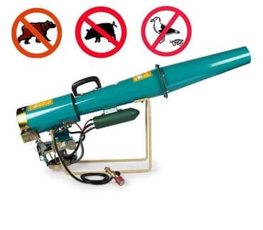 toyuq yolan aparatlar: Quşqovan qaz balonu ilə işləyir və təxminən 120 dB səs çıxarmaqla — 3