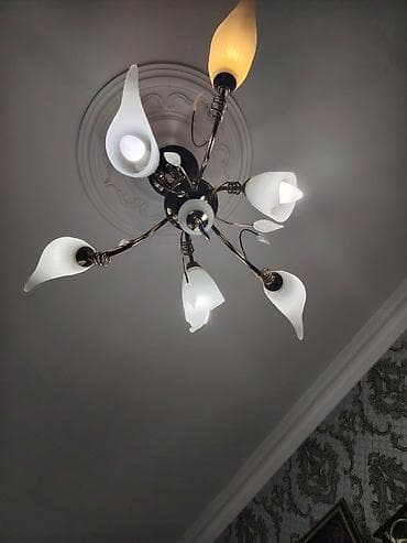 dekor işıqlar: Çılçıraq, 7 lampa, Metal — 3