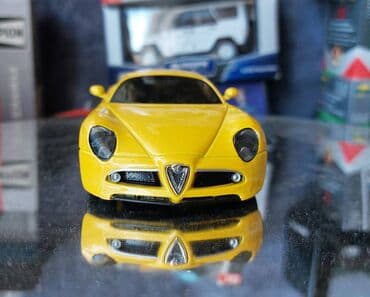 metbex tavan modelleri: Коллекционная модель ALFA ROMEO 8C Competizione Yellow 2007 Scale — 3