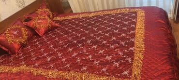 deve yünü yorgan: Yataq üçün Qaşlı rəng - Qırmızı Yataq örtüyü — 10