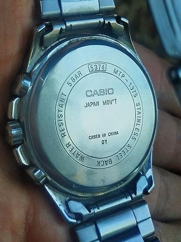 kişi bot: İşlənmiş, Qol saatı, Casio, rəng - Gümüşü — 2
