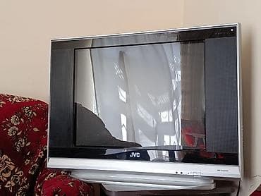 pleer: JVC kineskop televiziya - Marka/model: JVC (ön paneldə “JVC” və “DVD — 1
