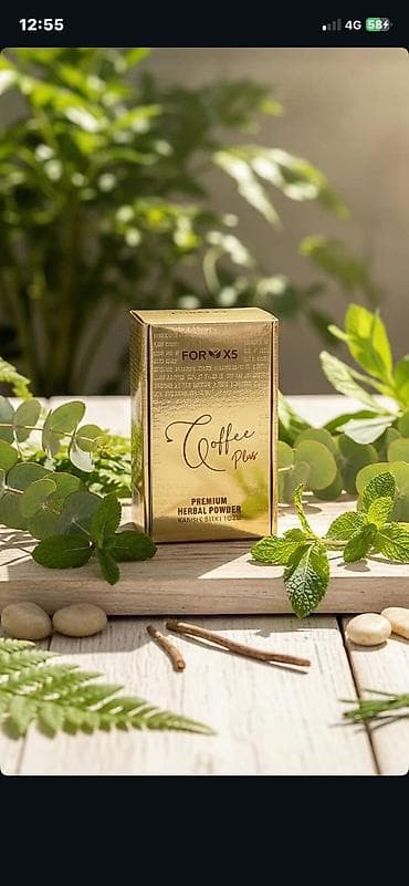 ev bitkisi: FOR X5 Coffee Plus – Qarışıq Bitki Tozu, Premium Herbal Powder Məhsul — 4