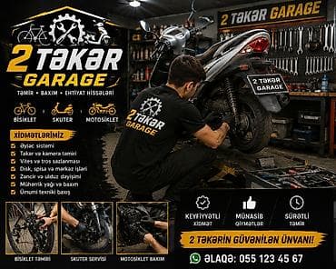2 Təkər Garage – velosiped, skuter və motosikletlər üçün peşəkar — 1