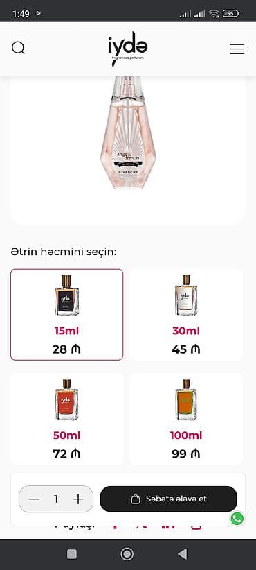 qadin botlari: Məhsul: Givenchy Ange ou Démon Le Secret – qadın ətiri (EDP) 50ml dir — 2