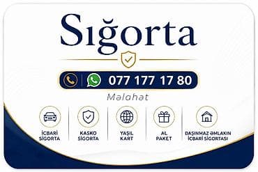 Sığorta xidməti Təklif olunan məhsullar və paketlər: - İcbari sığorta