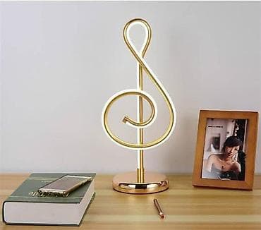 Musiqi notası (sol açarı) formasında LED masa lampası - Dizayn
