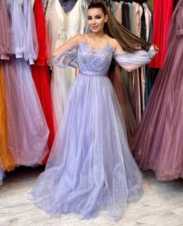 sifon koynekler: Yenidir, geyinilmeyib. Zərif ziyafət/gecə libası – bənövşəyi-lilac — 1