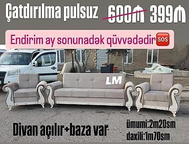 Sultan DİVAN + 2 kreslo dəsti - Divan kitab kimi açılır, bazası var - lalafo.az -da Sultan DİVAN + 2 kreslo dəsti - Divan kitab kimi açılır, bazası var -