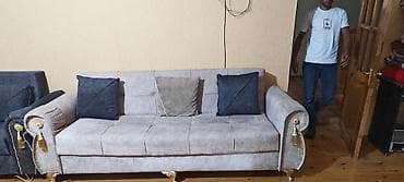 tifani dest: Künc divanı 350₼ tek divan 180₼ tek krafat 150 ₼ Ev üçün mebel dəsti — 2