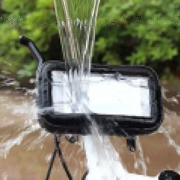 masin ucun velosiped tutacagi: Matasklet ve velosipet ücün su kecirtmeyen telefon tutacaqi, kabronun — 1