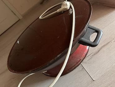 Elektrikli sac ocağı (qızdırıcılı), dairəvi səthli. Xüsusiyyətlər: -