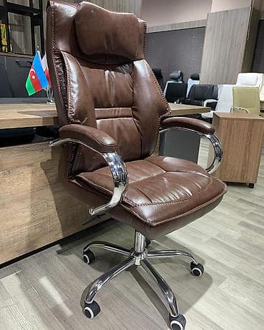 quba mebel: Yeni, Təkərli, Qolları tənzimlənir, Dəri — 6