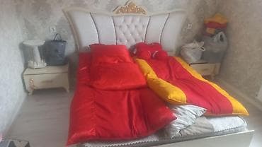 Yataq dəsti – klassik üslub - Yataq: geniş və rahat ölçü, ağ rəngli