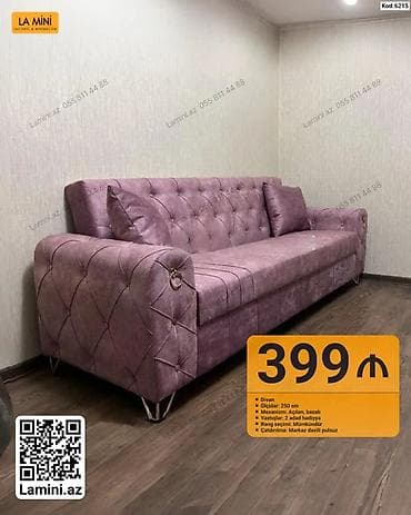 acilan divan: Məhsul: Divan (Kod: 6215) - Ölçü: 250 sm - Mexanizm: Açılan, bazalı — 1