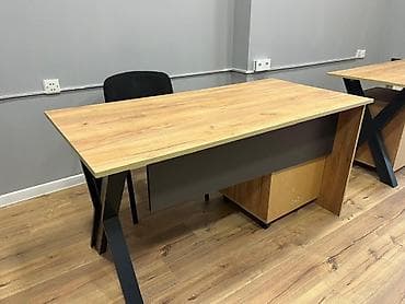 Ofis masaları dəsti - Material: ağac teksturalı LMDP/MDF üstəlik, mat