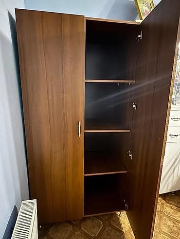 dolab ofis: İki qapılı geyim şkafı - Material: laminat/DPF ağac teksturalı örtük — 2