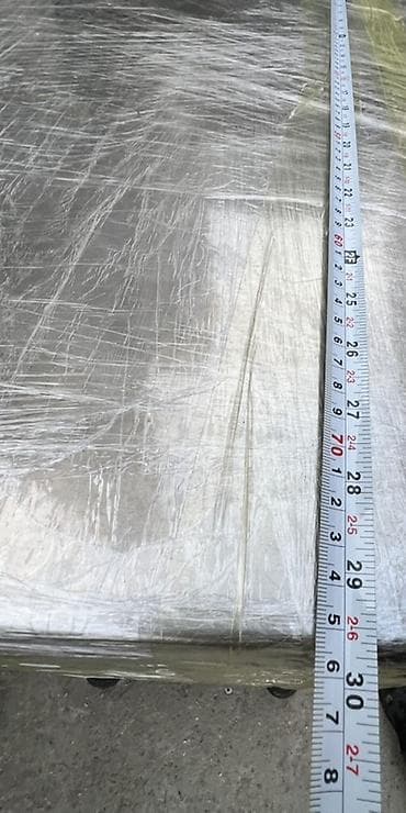 Paslanmayan poladdan 3 rəfli iş masası/rəf sistemi - Material: 304 — 6