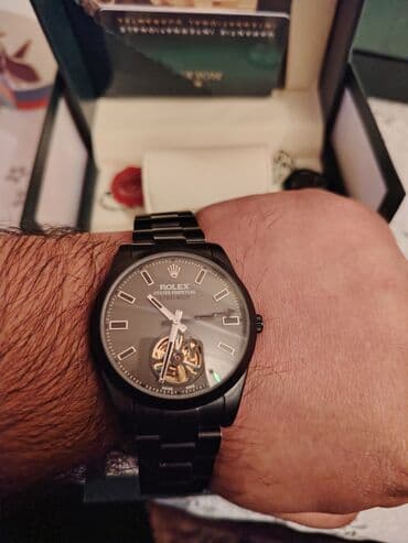 rolex saat qiymətləri: Yeni, Qol saatı, Rolex, rəng - Qara — 7